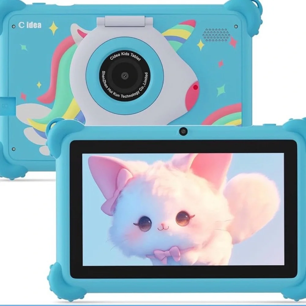 7-inch Kids Tablet in Bright Blue Protective Case